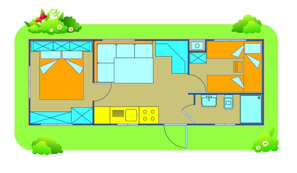 Happy Camp Mobile Homes In Camping Village Rosapineta Rosolina Mare Buitenkant foto